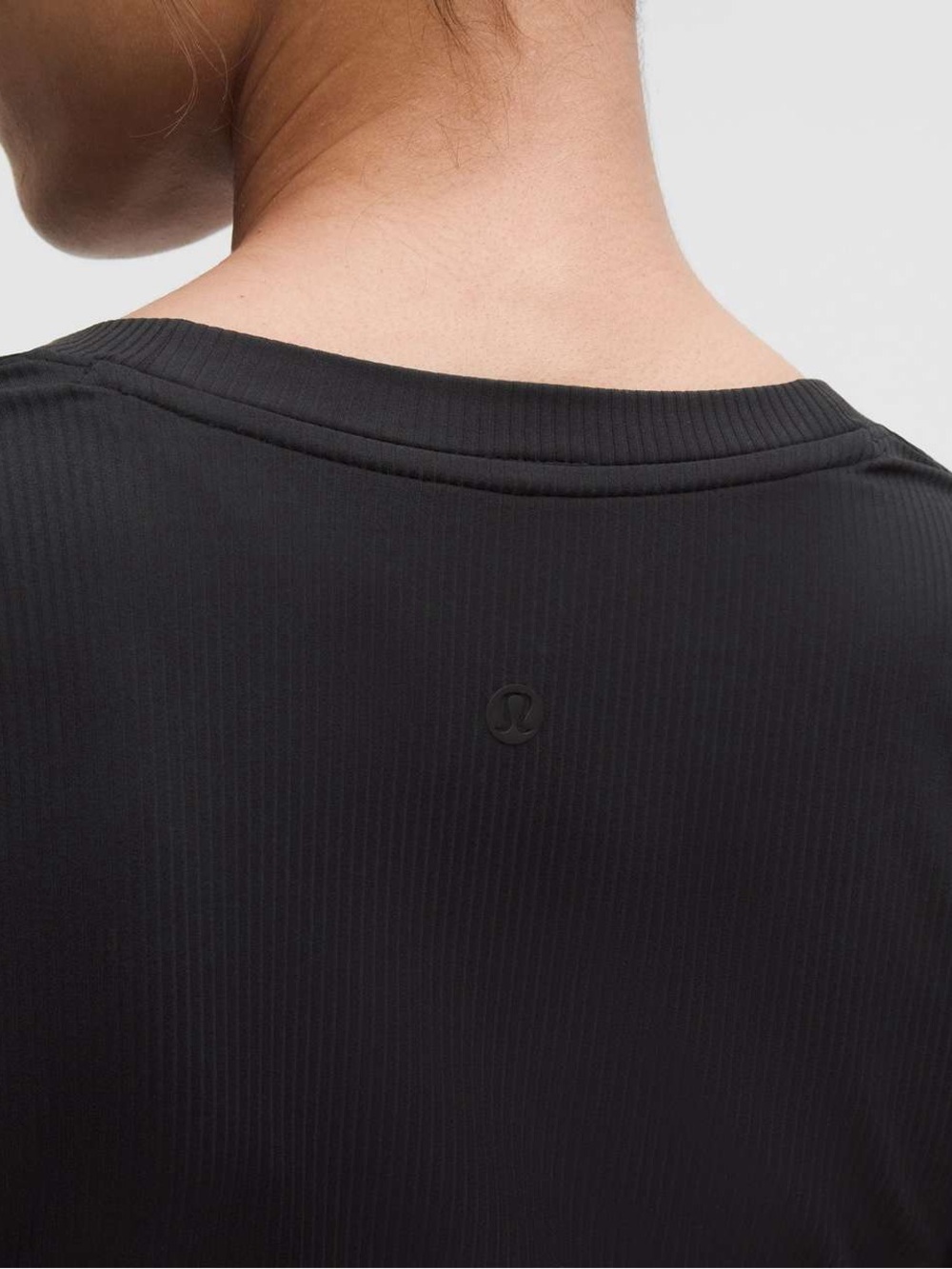 Lululemon 2025 All Aligned Ribbed Long-Sleeve Henley Dress Black Size Small - Picture 2 of 12